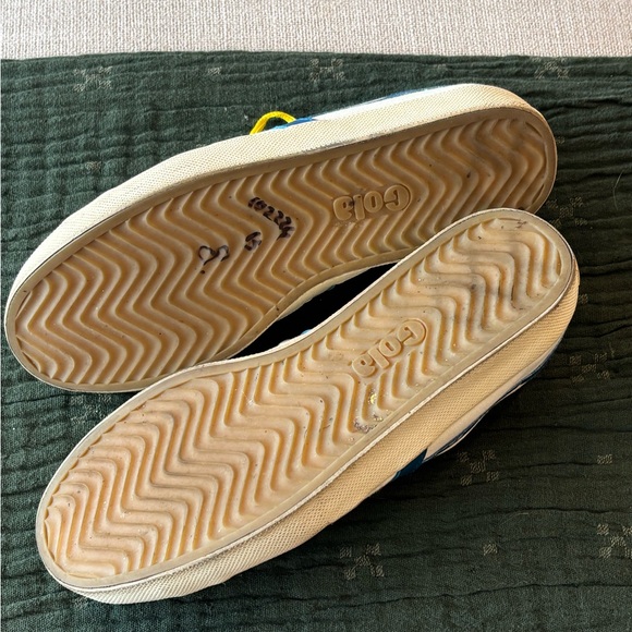 Gola Canvas Sneakers with Blue and Yellow Accents - Picture 4 of 6